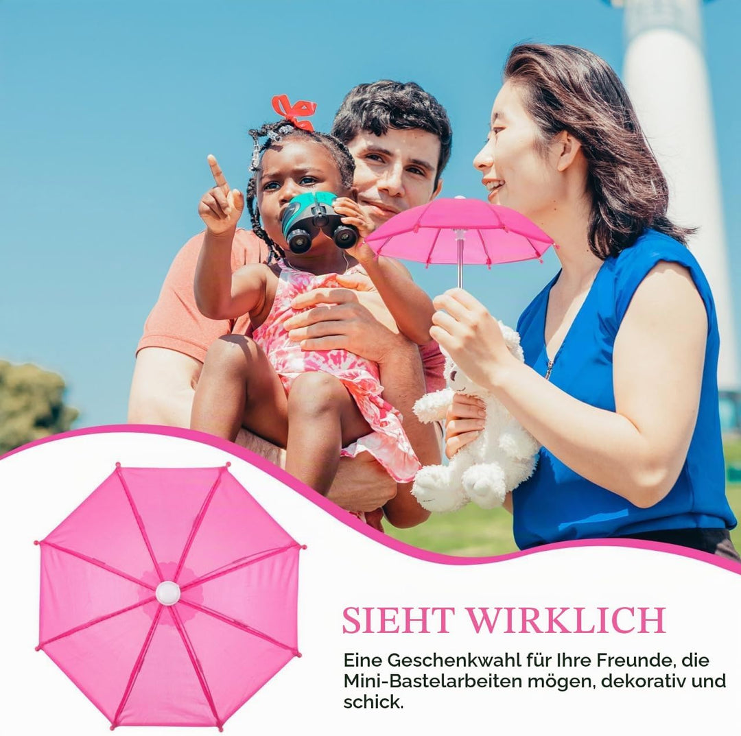 SAFIGLE 5 Mini-Regenschirme Puppenschirme 10.24 Zoll Kleine Sonnenschirme FüR Puppenhaus Dekoration