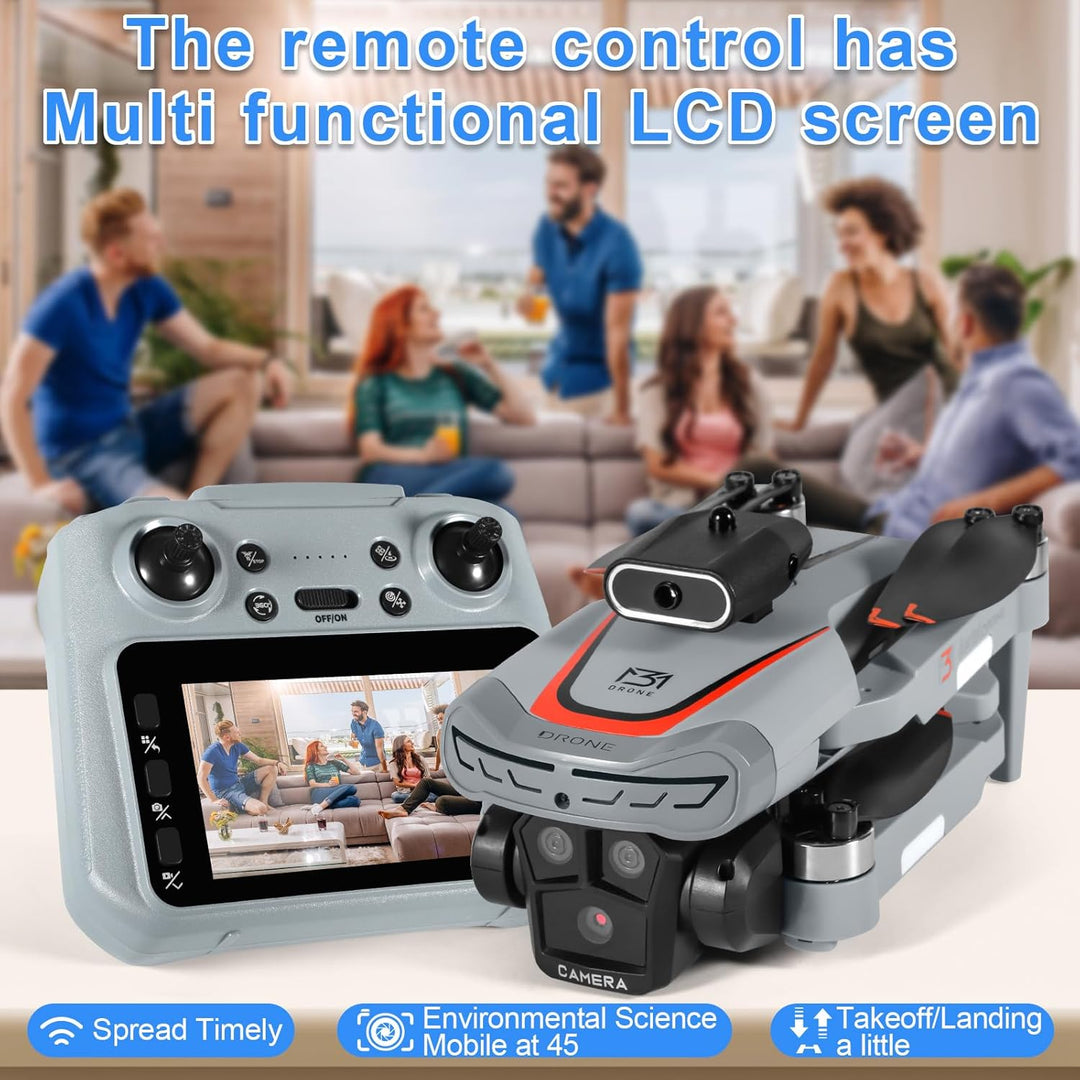 Drohne mit Kamara für 4,3 inch Screen, Drohne mit Kamera 1080P HD für Kinder, WiFi FPV Drone für Anf
