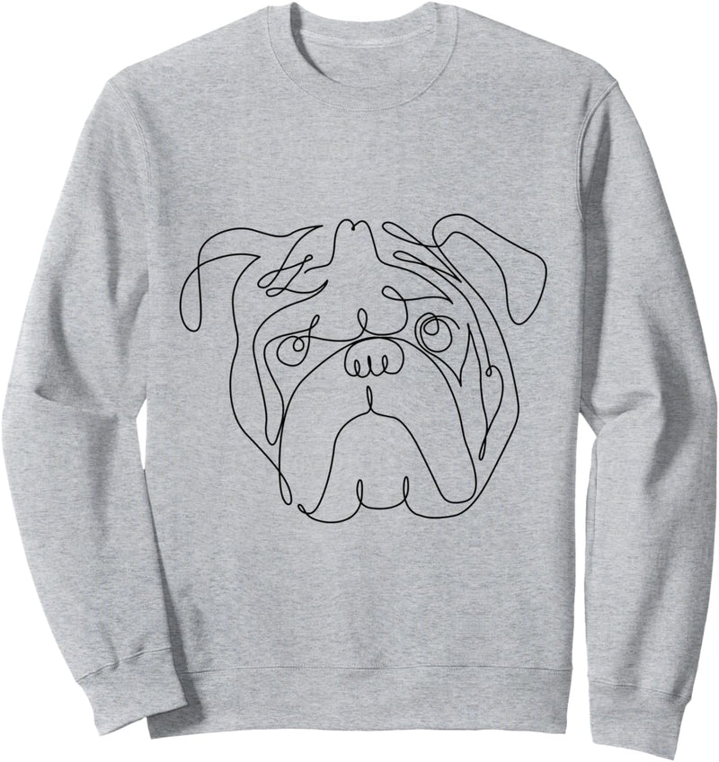 One Line English Bulldog Sweatshirt