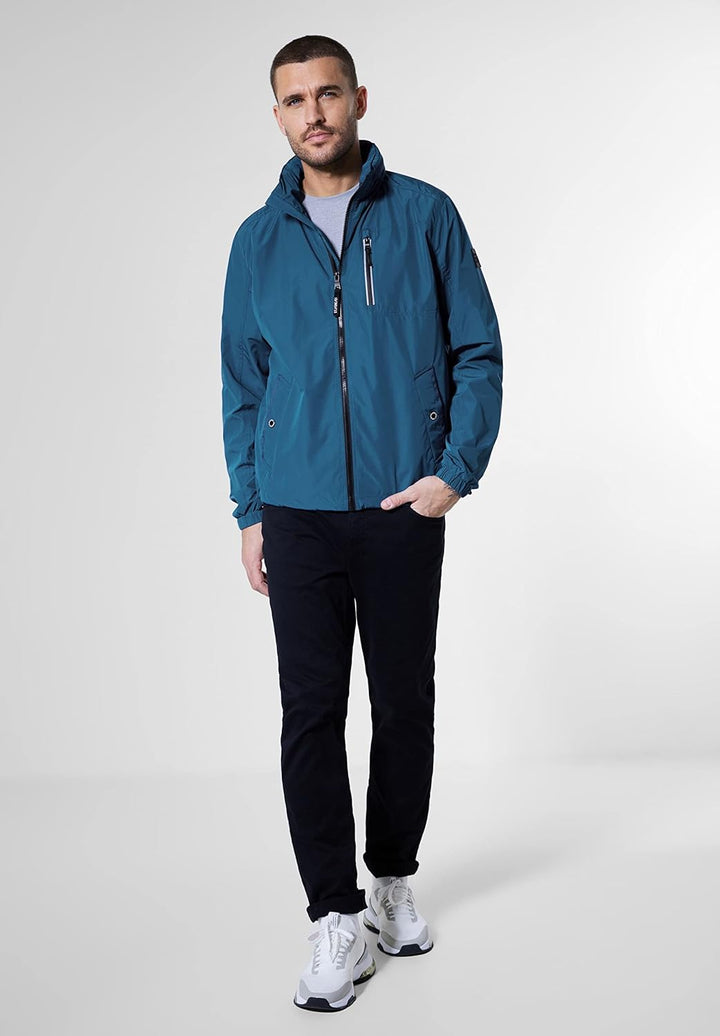 Street One MEN Herren Windbreaker, S Pacific Blue