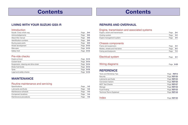 Suzuki GSX-R600 & 750 (06 - 16) (Haynes Service and Repair Manual)