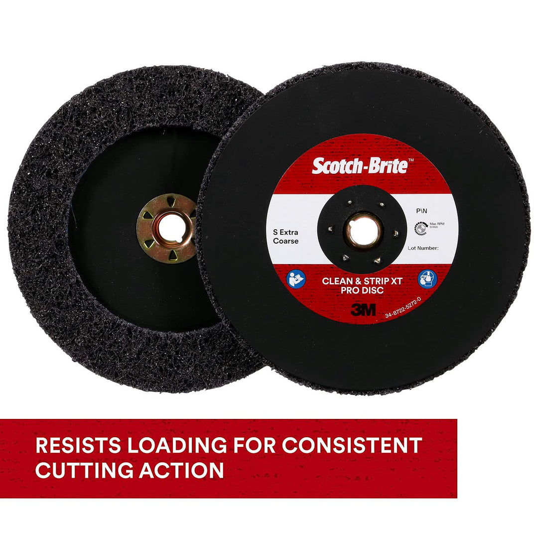 Scotch-BriteTM Clean and Strip XT Pro Disc, TN Quick Change, 17,8 cm x 5/8 in-11, S XCS, 5 Stück