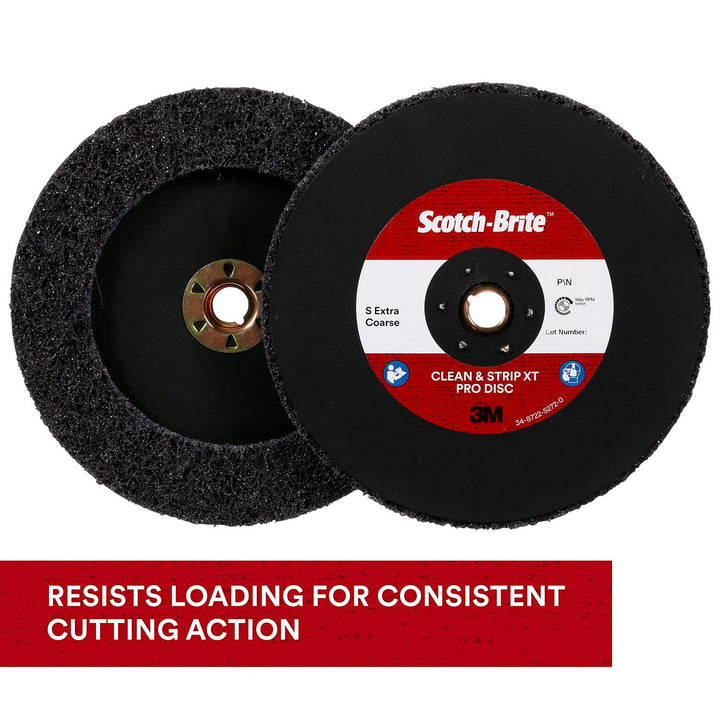 Scotch-BriteTM Clean and Strip XT Pro Disc, TN Quick Change, 17,8 cm x 5/8 in-11, S XCS, 5 Stück