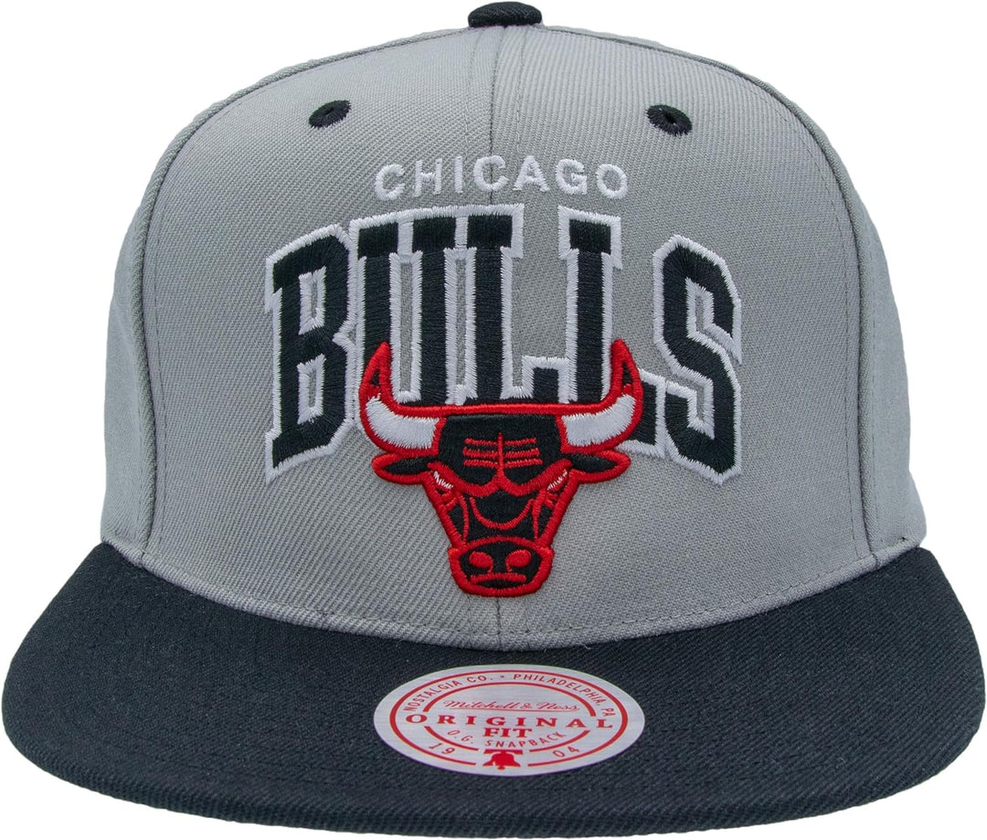 Mitchell & Ness Team Arch NBA Snapback - Chicago Bulls, Grey/Black