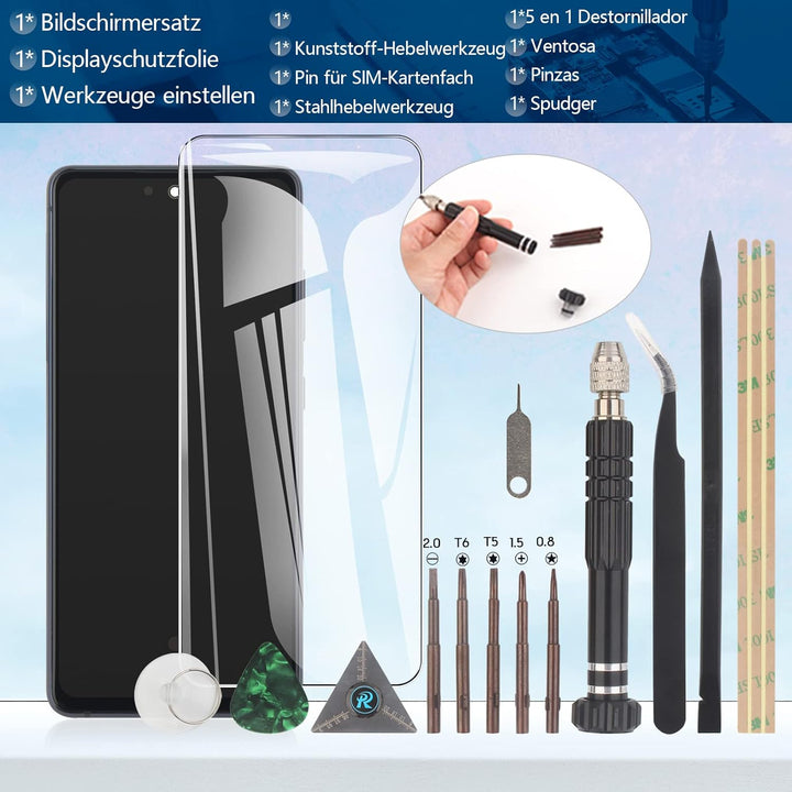 RongZy AMOLED Display für Samsung Galaxy S20 FE/S20 FE 5G LCD Bildschirmersatz Digitizer Touchscreen