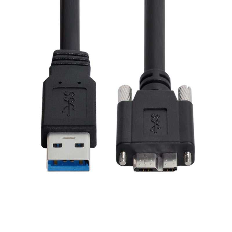 chenyang CY 8m USB 3.0 A Repeater-Kabelstecker auf Micro USB 3.0 B-Stecker mit Befestigungsschrauben