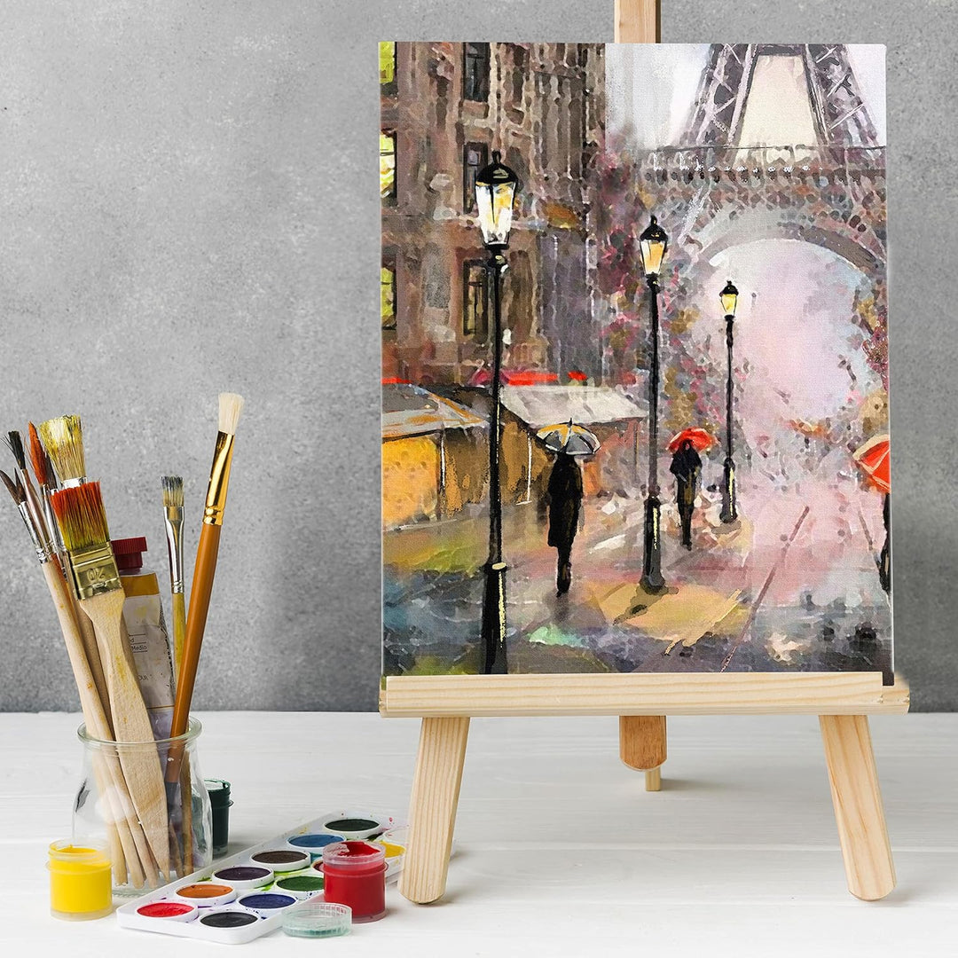 Belle Vous 14 Stk Leere Leinwände zum Bemalen – 30 x 40 cm – Bespannte Leinwand Rahmen – Leinwände f