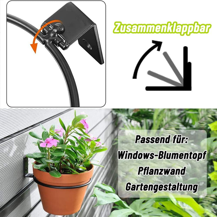 Anyingkai Blumentopf Wandhalterung,Faltbarer Blumentopfhalter Wand,Outdoor Blumentopfhalter Wand, Bl