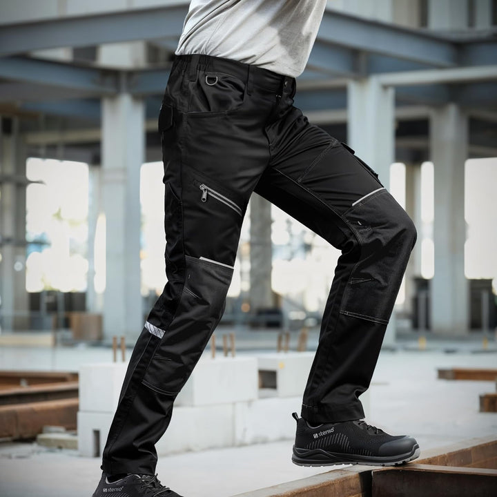 Revolt 4Stretch Arbeitshosen Männer - Cargohose Herren Mit Stretch - Elastische Arbeitshosen Männer