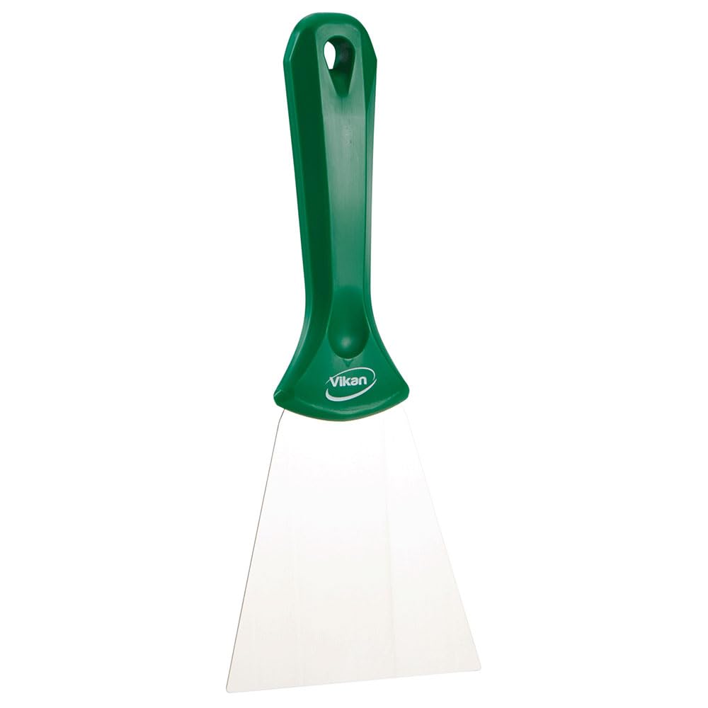 Vikan - Hygiene - Handschaber - Mit Edelstahlklinge - Grün - Breit, grün