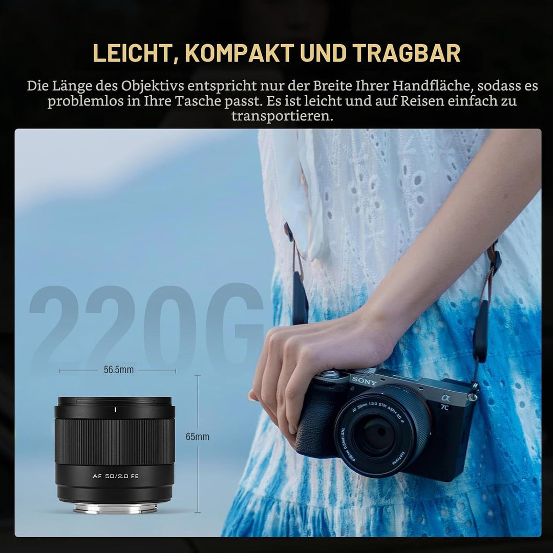 VILTROX 50mm F2.0 Full Frame Autofokus Objektive für Sony E Mount Kamera Objektive Camera Lenses FE