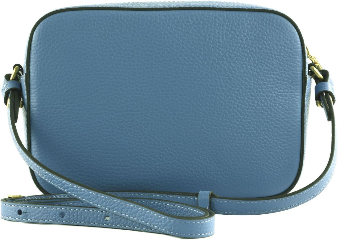 Coccinelle Leder Umhängetasche Beat Soft Camera Bag Azul Einheitsgrösse, Azul Einheitsgrösse