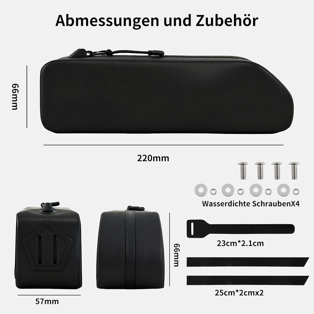 Fahrrad Rahmentasche, Oberrohrtasche Fahrrad, oberrohrtasche rennrad, wasserdichte Fahrradtasche Rah