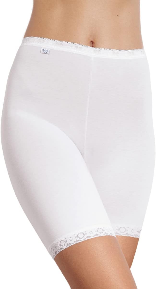 Sloggi Damen Basic+ Long Panty 40 3 X Weiss, 40 3 X Weiss