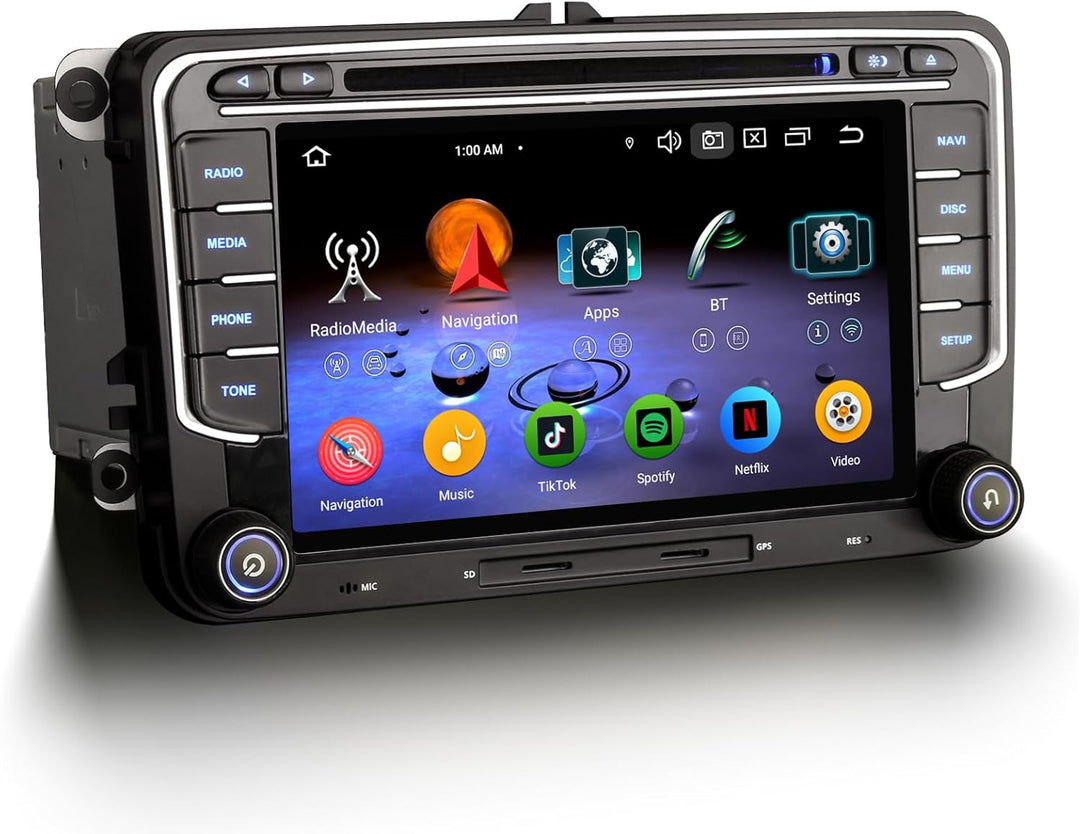 Erisin Android 13 4GB RAM+64GB ROM 8-Kern DVD Autoradio GPS Navi für VW Passat B6 Golf V VI Touran S