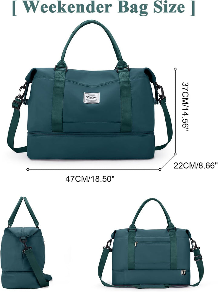 Reisetasche Damen Handgepäck Tasche Sporttasche Weekender Bag Schwimmtasche Wasserdicht Travel Bag D