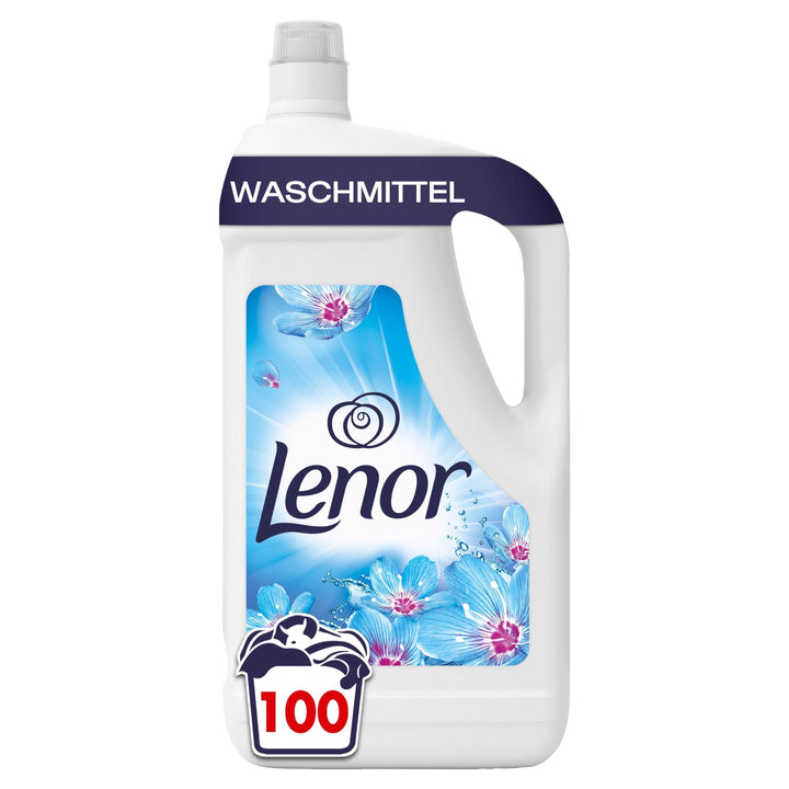 LENOR Universal Flüssigwaschmittel Aprilfrisch 100 Waschladungen, Tiefenreinheit auch bei Kaltwäsche