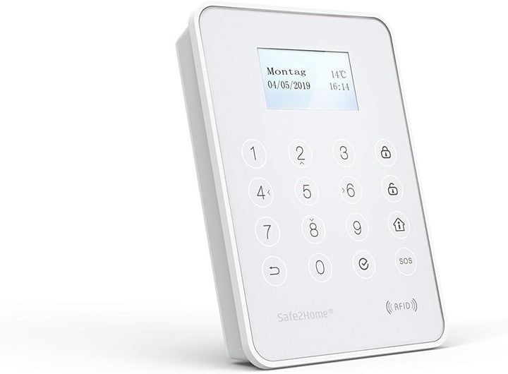 Safe2Home® externes Tastenfeld Aussen SP310 + Innen für Funk Alarmanlage Serie SP310 - Bedienteil mi