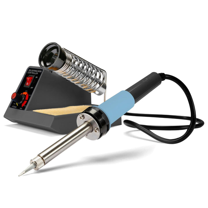 Velleman Lötstation 40–48 W mit LED-Anzeige und Mica-Heizelement, einstellbare Temperatur 150–450 °C