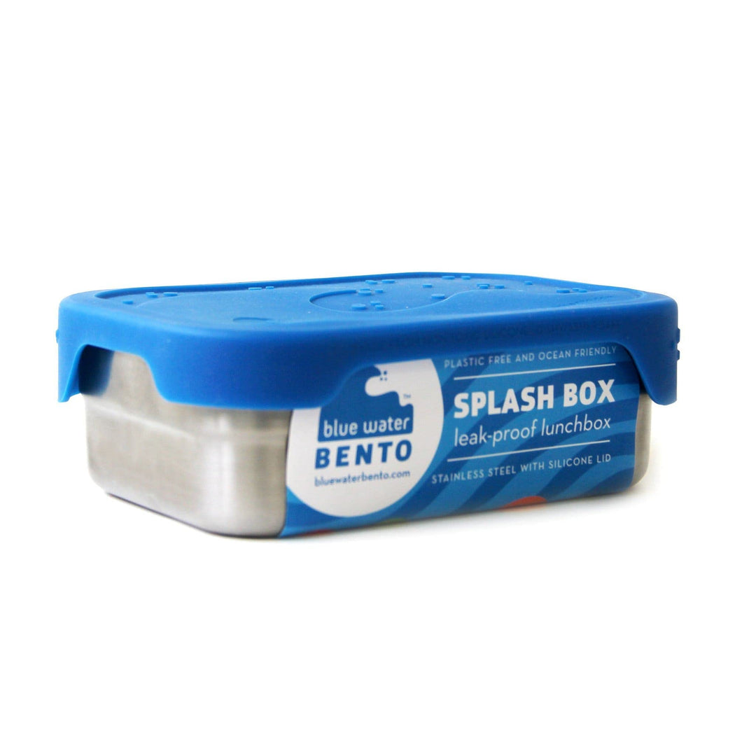 ECOlunchbox Blue Water Bento| Splash Box, Edelstahldose mit Silikondeckel | Lunchbox | Brotdose | Be