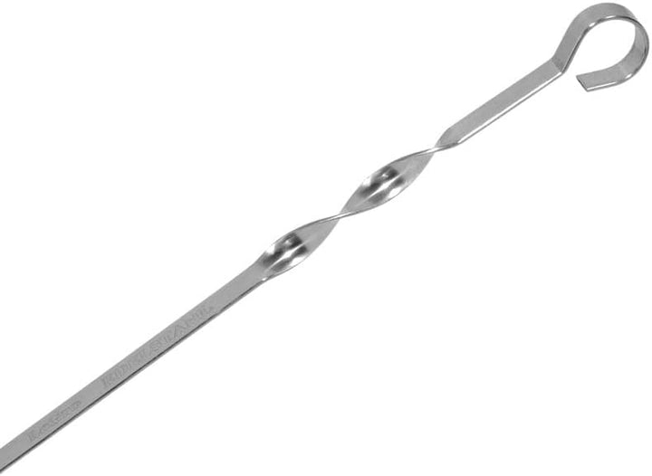 20 hochwertige Grill-Spiesse aus Edelstahl 50cm -1cm Breit - solide 2mm Stärke / Dicke 20x 50cm, 20x