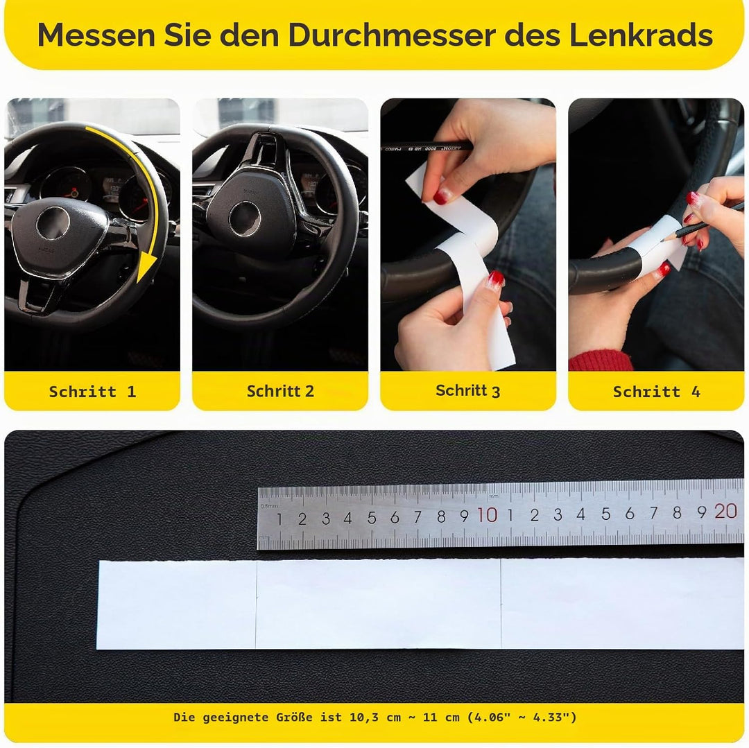CUTEQUEEN 2-in-1 Auto Lenkrad Tisch - Tragbarer Laptophalter & Esstisch furs Auto,Multifunktionaler