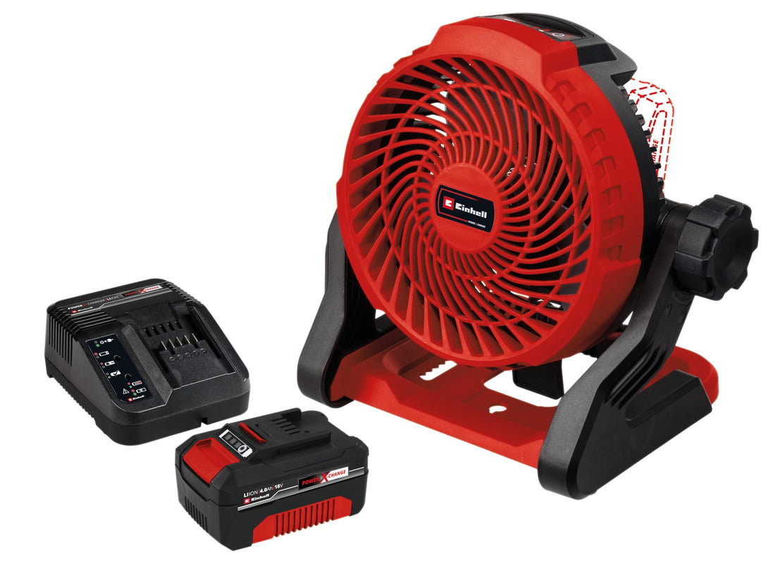 Einhell Akku-Ventilator GE-CF 18/2200 Li, 1x Akku 4,0 Ah