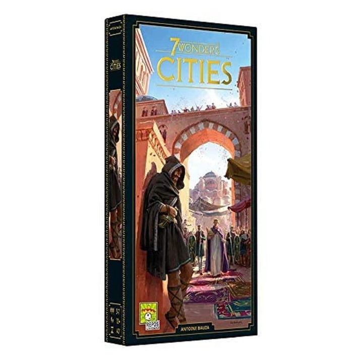 Asmodee 7 Wonders – Cities, Erweiterung, Kennerspiel, Strategiespiel, 3-7 Spieler, ab 10+ Jahren, 30