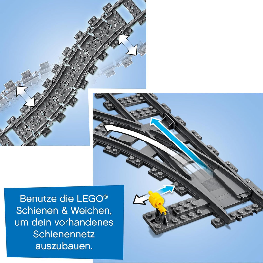 Lego City Schienen & Weichen Kombi (60205 + 60238), Eisenbahn Erweiterung (Lego Train Expansion), Zu