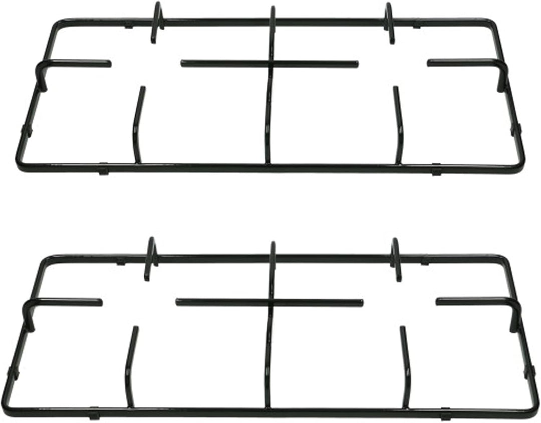 SPARES2GO Pfannenständer, Grillrost für Gasherd, 2 Stück, 460 mm x 215 mm