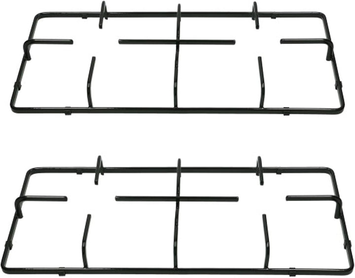 SPARES2GO Pfannenständer, Grillrost für Gasherd, 2 Stück, 460 mm x 215 mm
