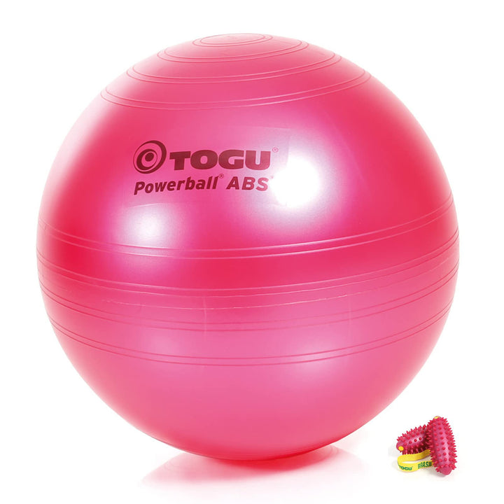 Togu Brasil Berry Workout Set mit Gymnastikball Powerball ABS pink 55 cm, 55 cm
