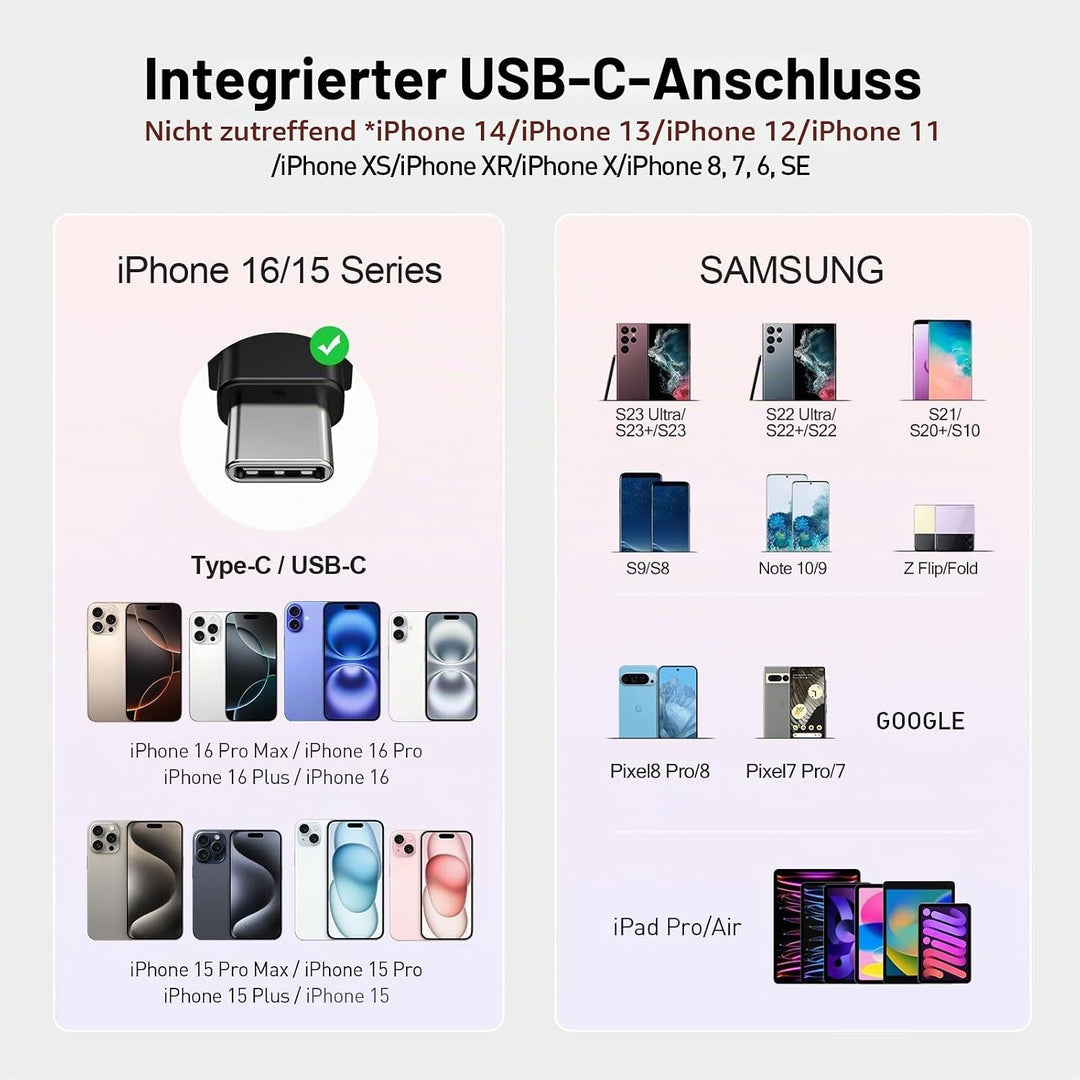 iWALK Mini Powerbank 4500mAh,USB-C 20W Tragbares Ladegerät Quick Charge,Externer Akku für Tasche/Rei