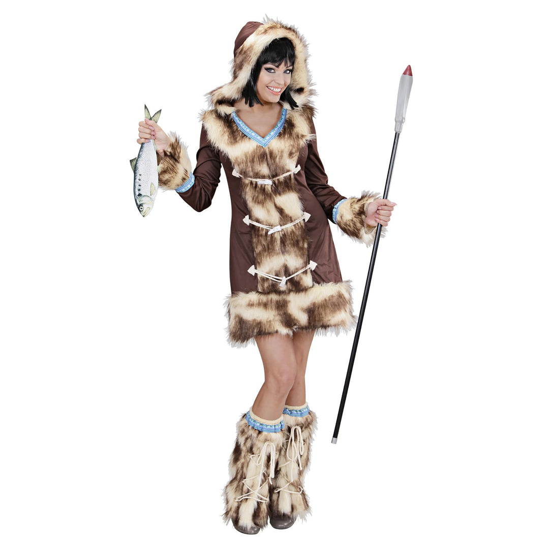 "AIKAA ESKIMO GIRL" (hooded dress, leg warmers) - (M), M