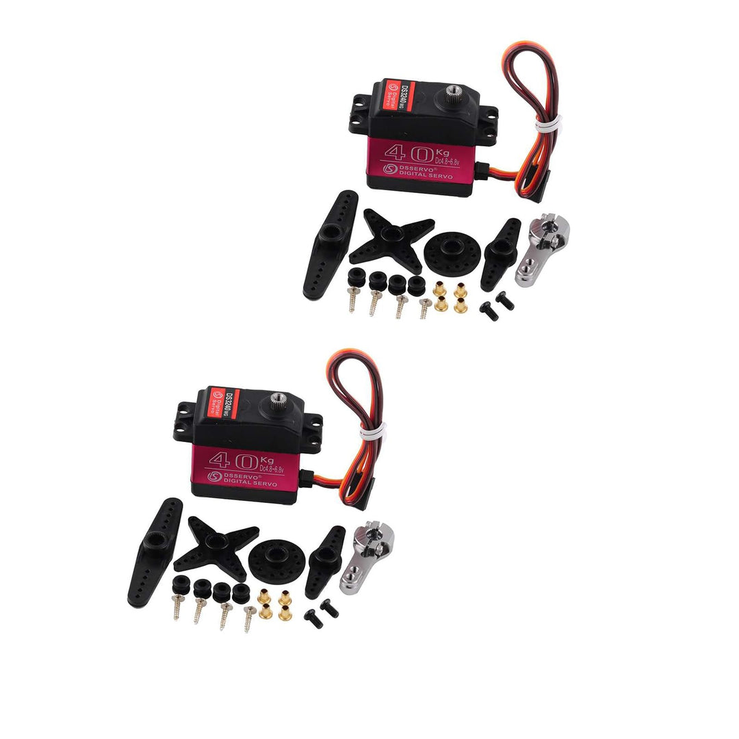 DS3240 Digitaler Servo Motor, 40 kg Drehmoment, 180/270 Grad, Wasserdicht, 2 Stück mit Zubehör (2PCS