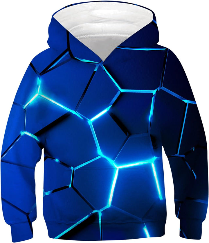 TUONROAD 3D Hoodie Kinder Jungen Mädchen Lustig Kapuzenpullover Langarm Sweatshirt Pullover 6-14 Jah