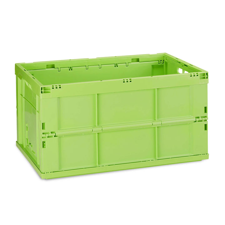 Relaxdays Profi Klappbox, stabil, Gewerbe, hochwertiger Kunststoff, Qualität, 60L, Kiste, HBT 31,5 x