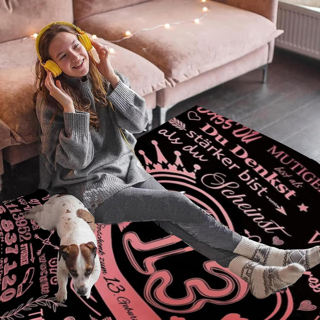 Kuscheldecke Flauschige Decke Geschenke An Meine 18. Geburtstag mädchen,Mama's Soft Positive Encoura