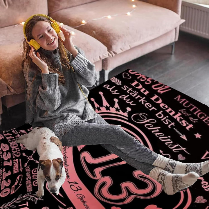Kuscheldecke Flauschige Decke Geschenke An Meine 18. Geburtstag mädchen,Mama's Soft Positive Encoura