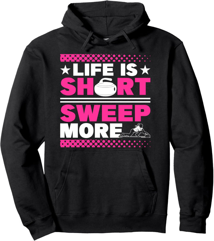 Curling Curlingspieler Stockschiessen Eisstock schiessen Pullover Hoodie