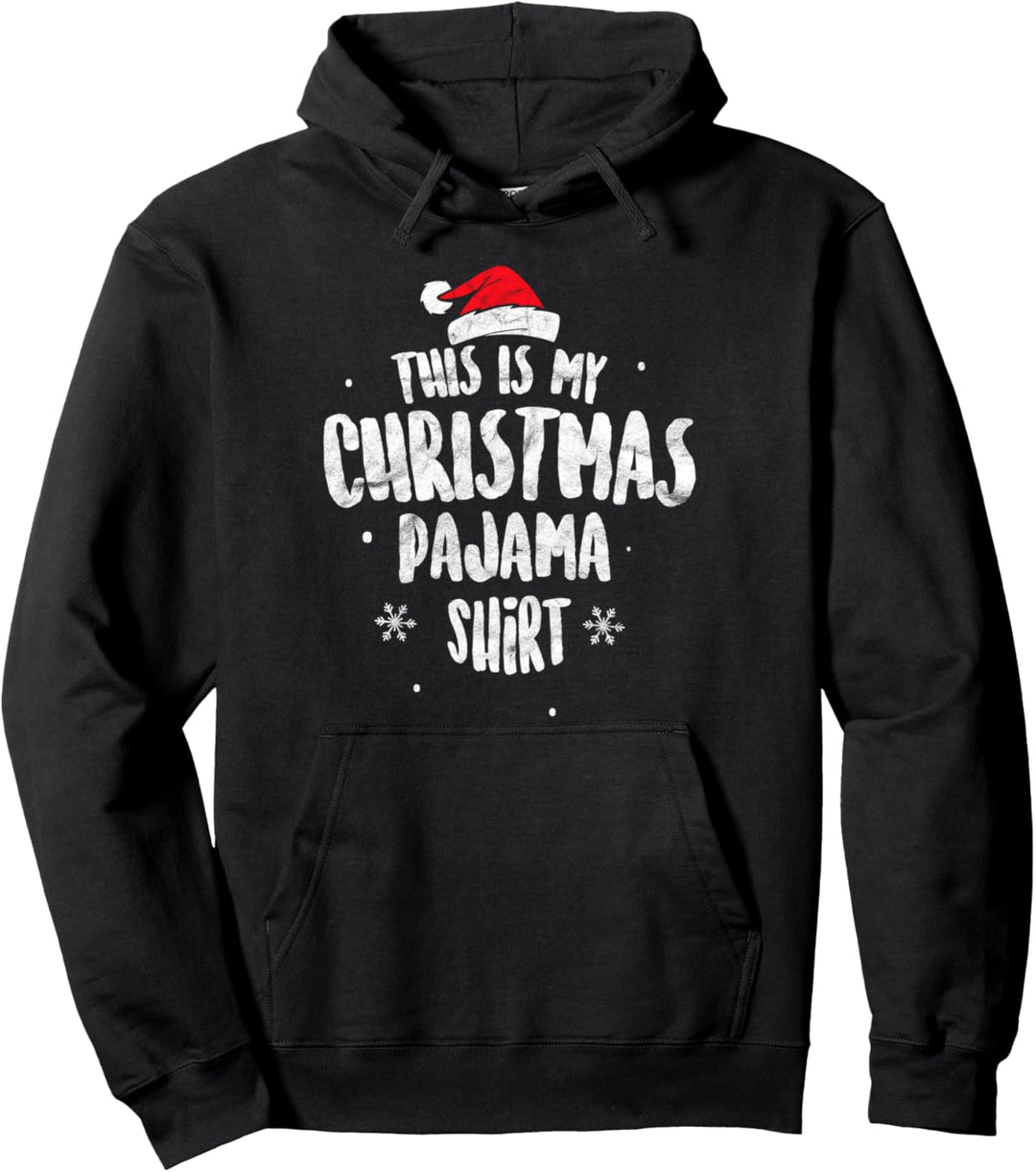 Xmas Gift Santa Claus Vintage This Is My Christmas Pajama Pullover Hoodie