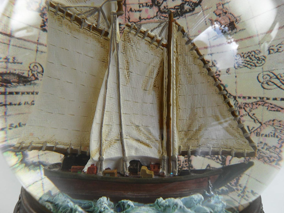 Spieluhrenwelt 25101 Schneekugel Segelboot