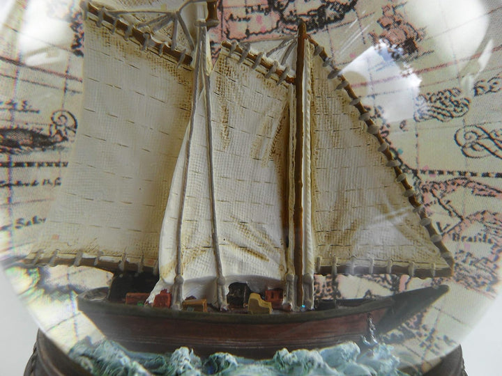 Spieluhrenwelt 25101 Schneekugel Segelboot