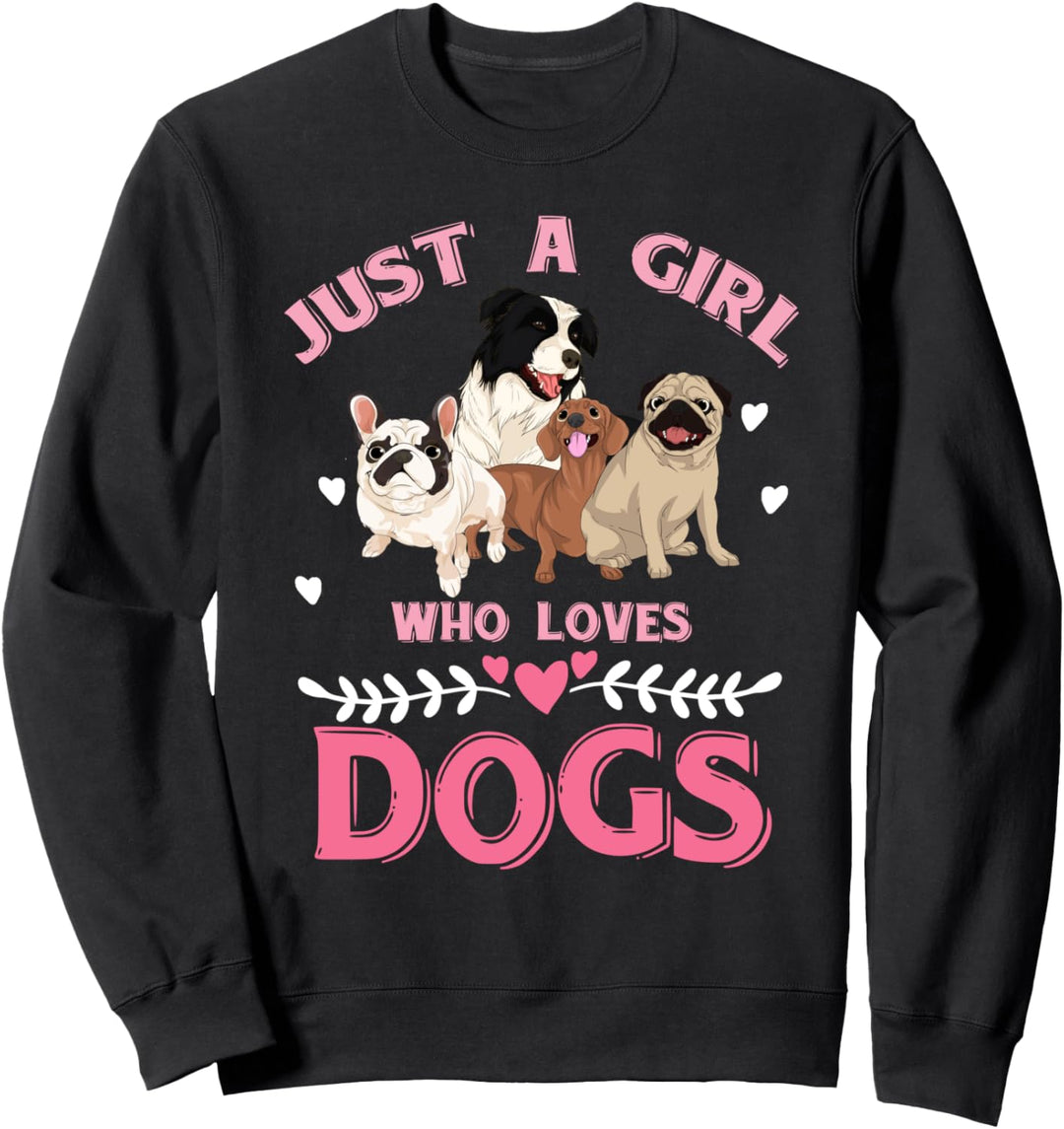 Hundebesitzer Hundehalter Hundefreund Haustier Hunde Mädchen Sweatshirt