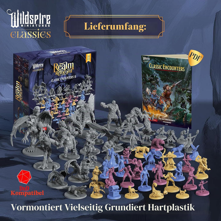 Classic Encounters II - 135 Monsters & Encounters for DND Miniatures Bulk & Dungeons Dragons | 28mm