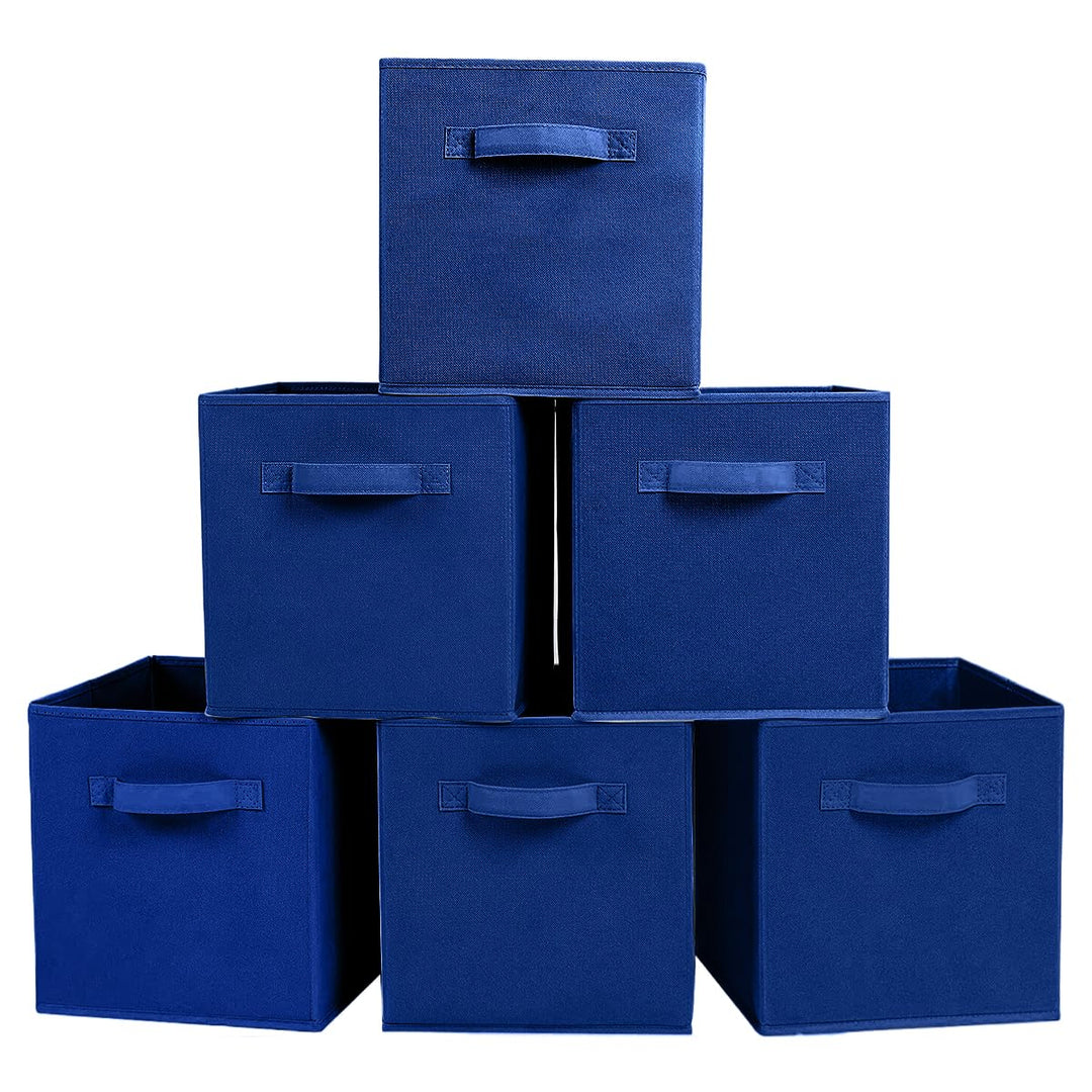 PowerKing Aufbewahrungsbox, 6er faltbar Aufbewahrungswürfel Aufbewahrung Box Organizer aus Stoff in