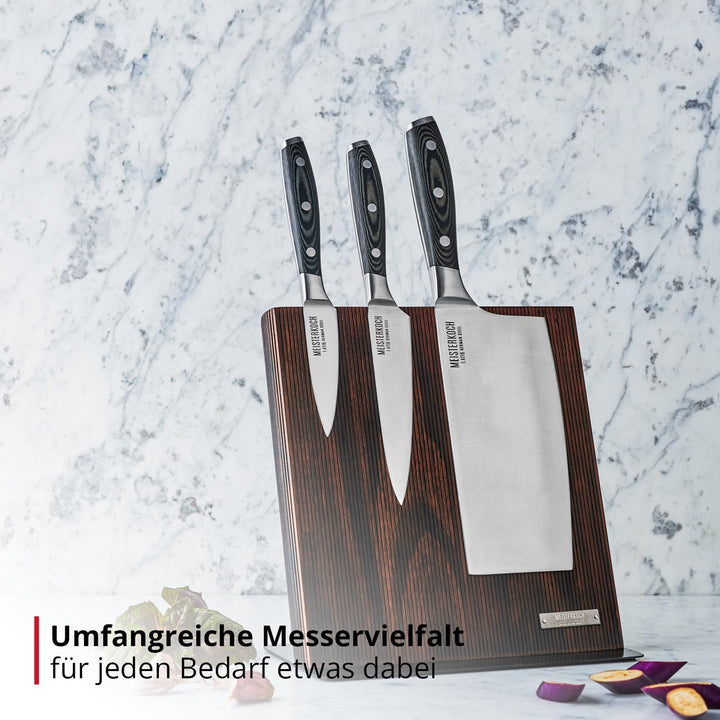MEISTERKOCH Hackmesser Messer Küchenmesser | 17,5 cm Klinge aus rostfreiem deutschen Edelstahl | erg