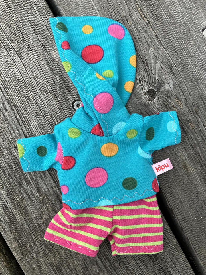 Puppenkleidung handmade passend für kleine Puppen Gr. 20 cm Hoodie + Hose Kleidung