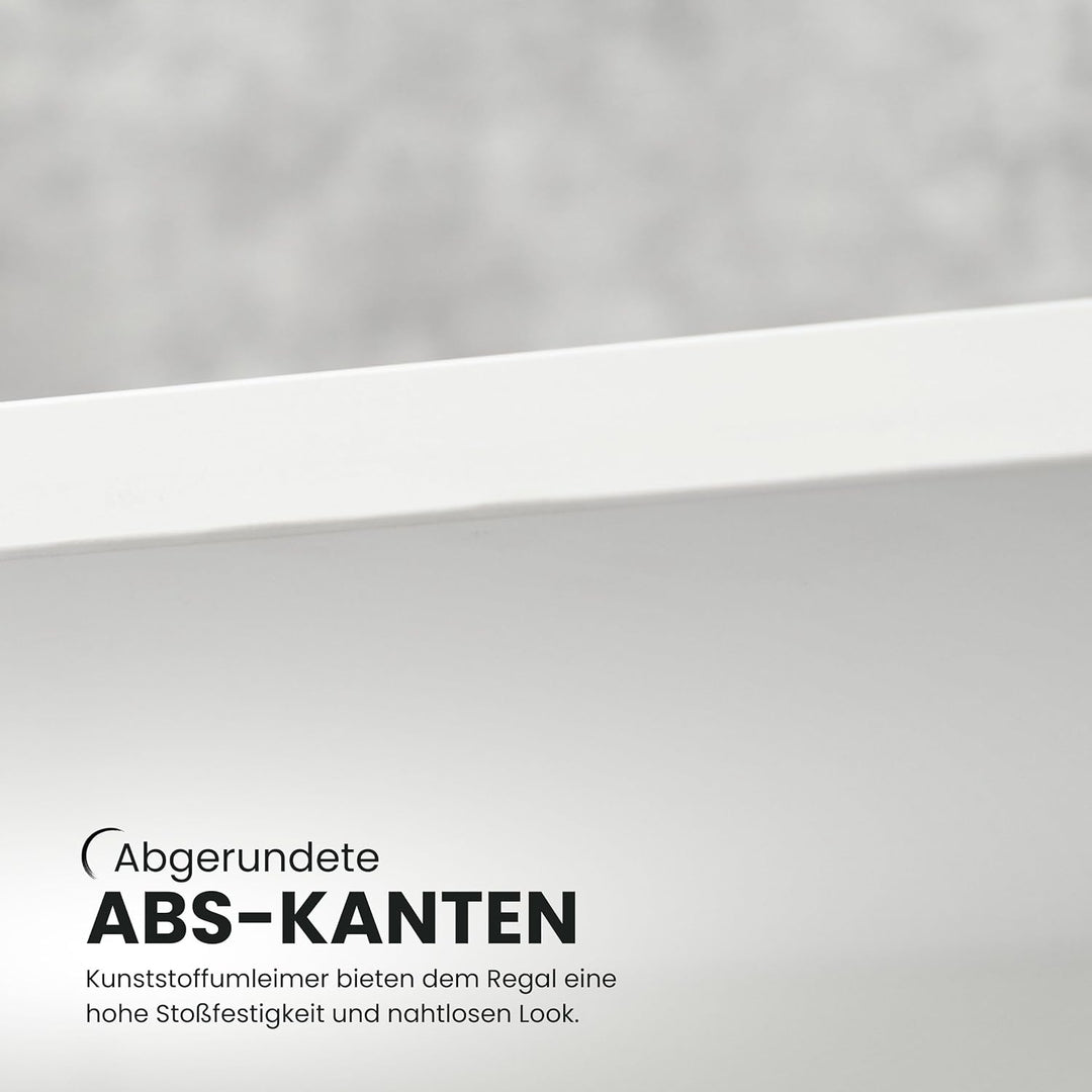 bümö Regal Graphit, Standregal aus Holz für 2 Ordnerhöhen - Bücherregal klein 40 cm schmal, Aktenreg