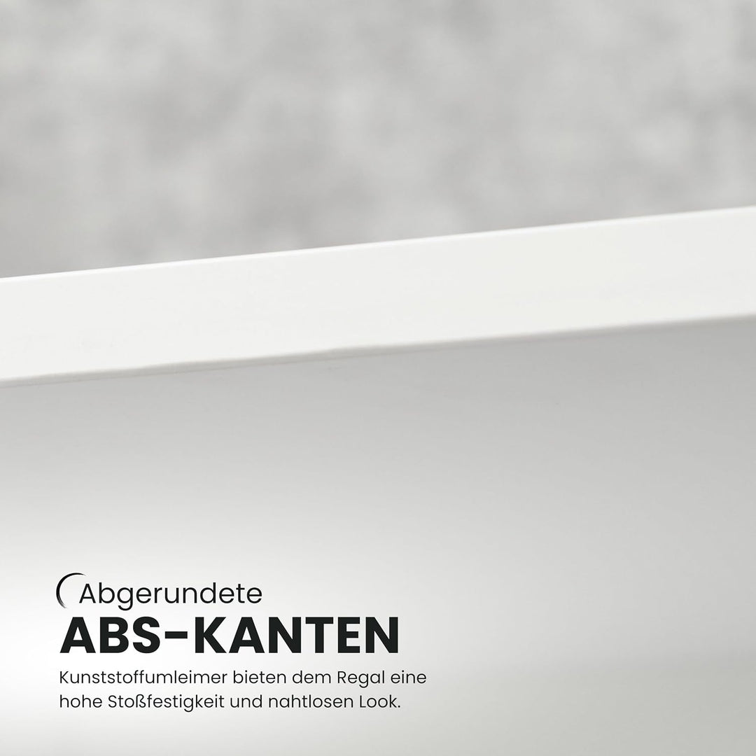 bümö Regal Buche, Standregal aus Holz für 3 Ordnerhöhen - Bücherregal klein 40 cm schmal, Aktenregal